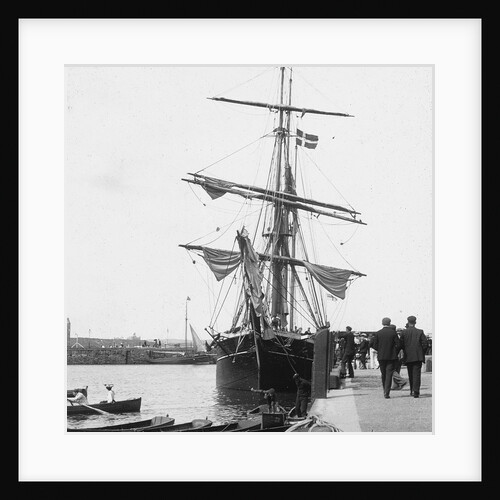Sailing Ship in Ramsey Harbour, Isle of Man by George Bellett Cowen